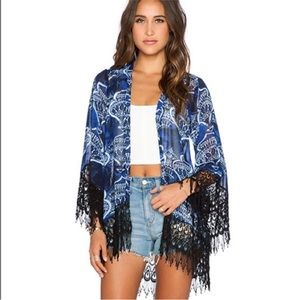 SHOW ME YOUR MUMU Alsten Fringe Kimono